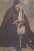 Jean Baptiste Camille  Corot Moine italien assis (mk11) painting